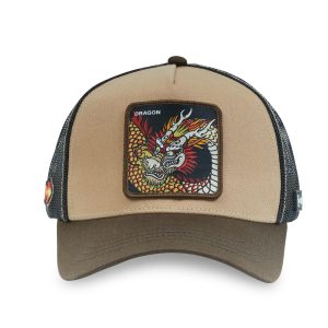 Casquette CAPSLAB PREMIUM DRAGON Marron