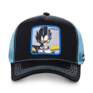 casquette JUNIOR trucker CAPSLAB DRAGON BALL VEGETA Noir