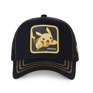 Casquette TRUCKER CAPSLAB POKEMON PIKACHU Noir