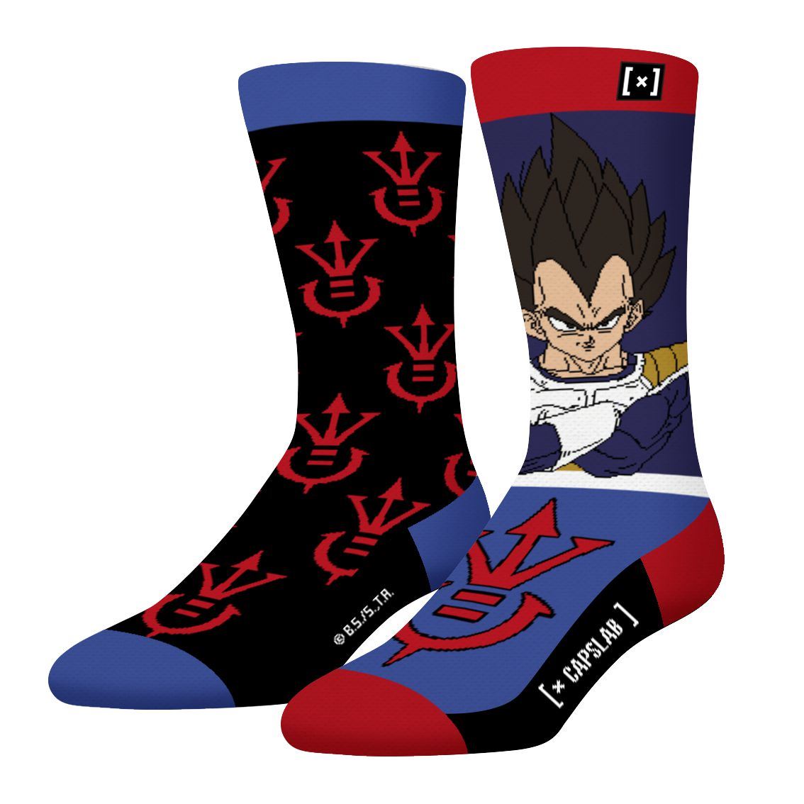 CHAUSSETTE CAPSLAB VEGETA NOIR/BLEU