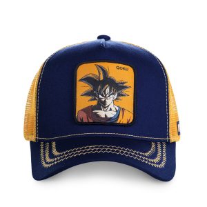 CASQUETTE trucker CAPSLAB DRAGON BALL GOKU BLEU/ORANGE