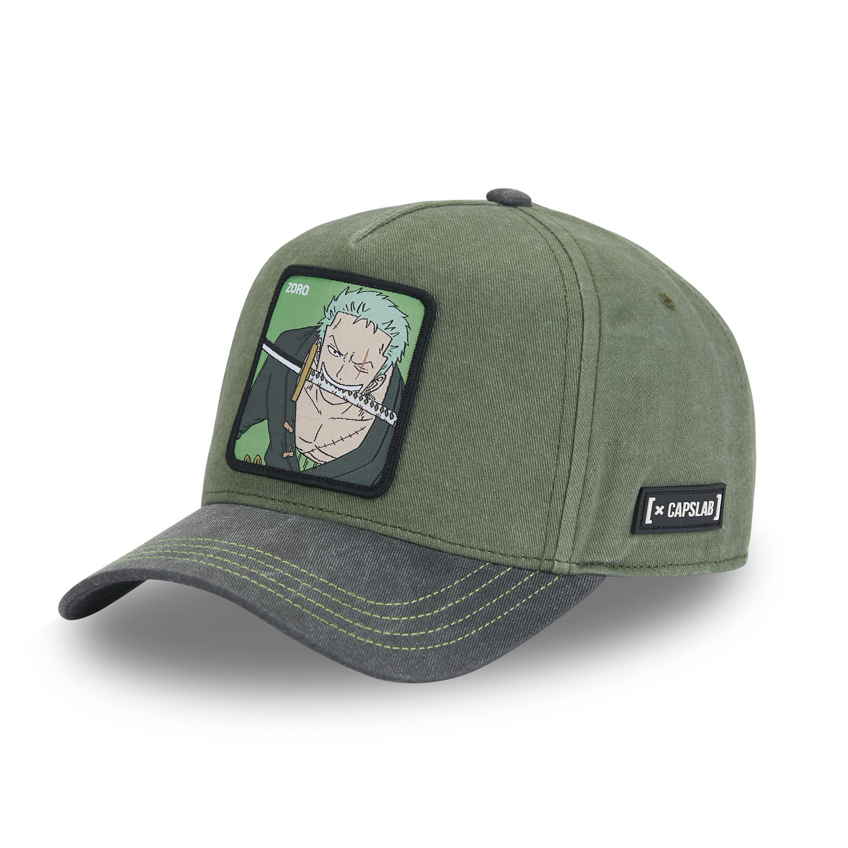 CASQUETTE CAPSLAB ONE PIECE ZORO COTON VERT