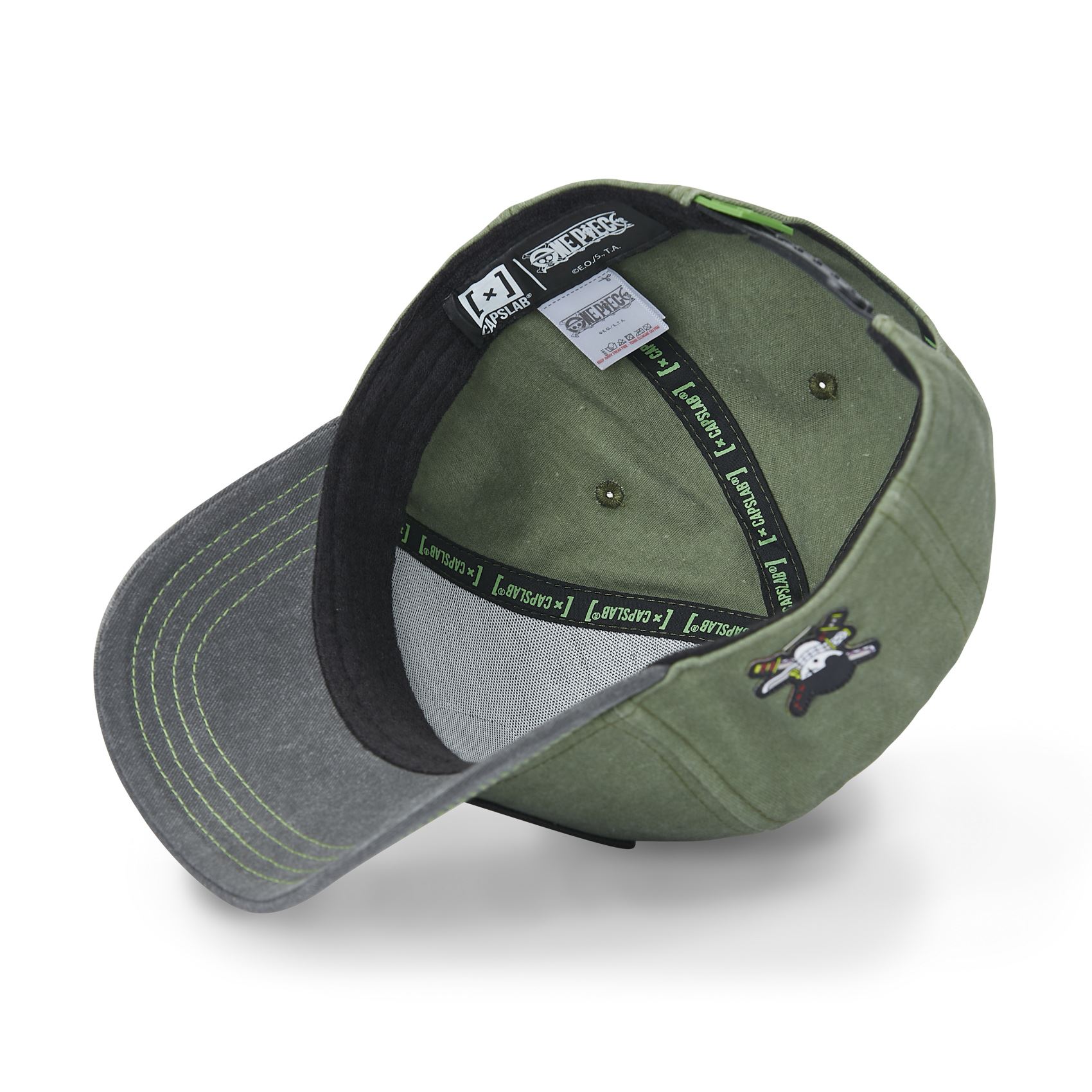 CASQUETTE CAPSLAB ONE PIECE ZORO COTON VERT