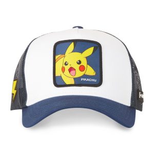 CASQUETTE trucker CAPSLAB POKEMON PIKACHU BLANC/BLE