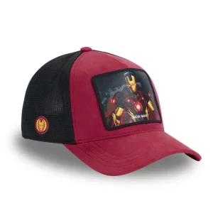 Casquettes MARVEL IRON MAN Bordeaux - CAPSLAB