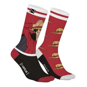 chaussette-one-piece-luffy-rouge-capslab-clop21scsluf.webp Chaussettes ONE PIECE LUFFY Rouge - CAPSLAB