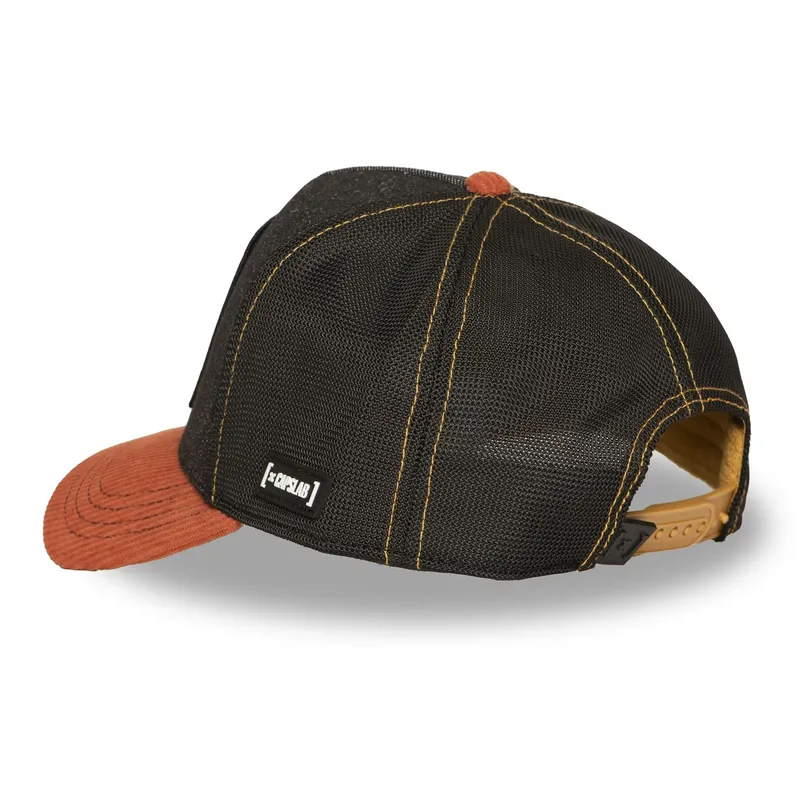 Casquette QUEEN BAMBOO Noir/Orange - CAPSLAB – Image 4